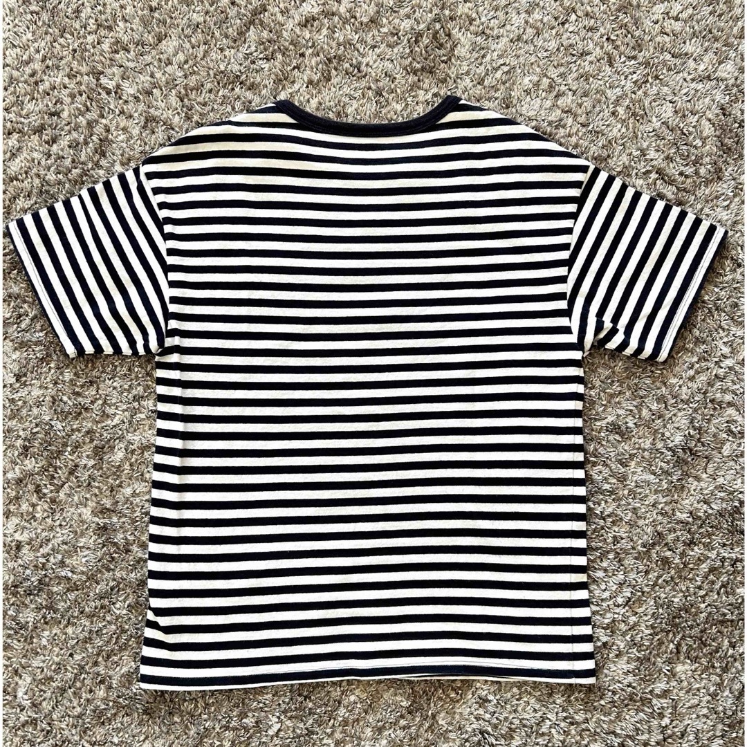 GAP(ギャップ)の最終値下げ★GAP★150★コットンTシャツボーダーネイビー キッズ/ベビー/マタニティのキッズ服男の子用(90cm~)(Tシャツ/カットソー)の商品写真