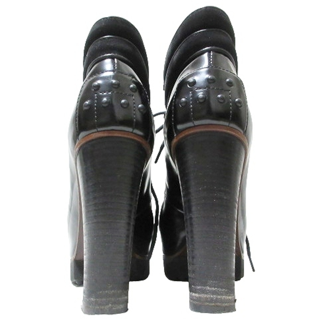 TOD'S(トッズ)のトッズ TOD'S ブーティー ハイヒール ショートブーツ 黒 IBO53 レディースの靴/シューズ(ブーツ)の商品写真