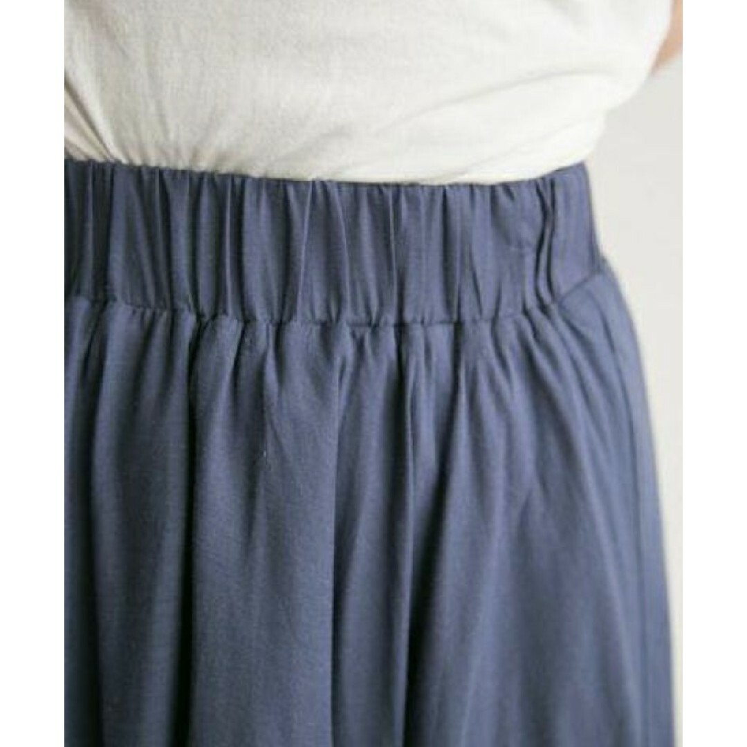 Auntie Rosa(アンティローザ)の【美品】AuntieRosaHoliday　リネンブレンドギャザーマキシスカート レディースのスカート(ロングスカート)の商品写真