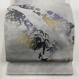 袋帯 美品 名品 お太鼓柄 正絹 【中古】(帯)