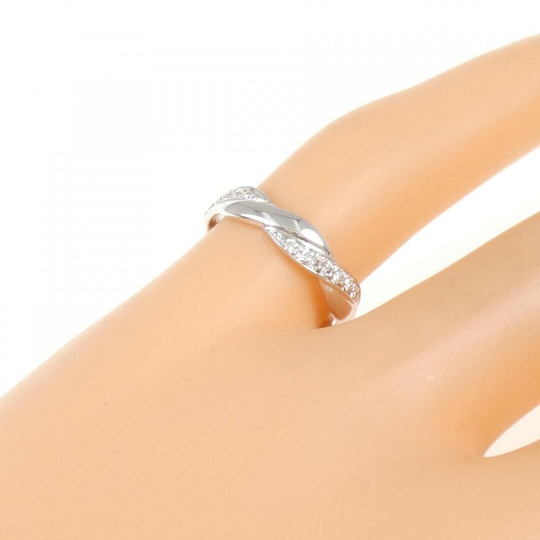K18WG ダイヤモンド ピンキー リング 0.15CT レディースのアクセサリー(リング(指輪))の商品写真
