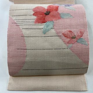 名古屋帯 秀品 正絹 【中古】(帯)