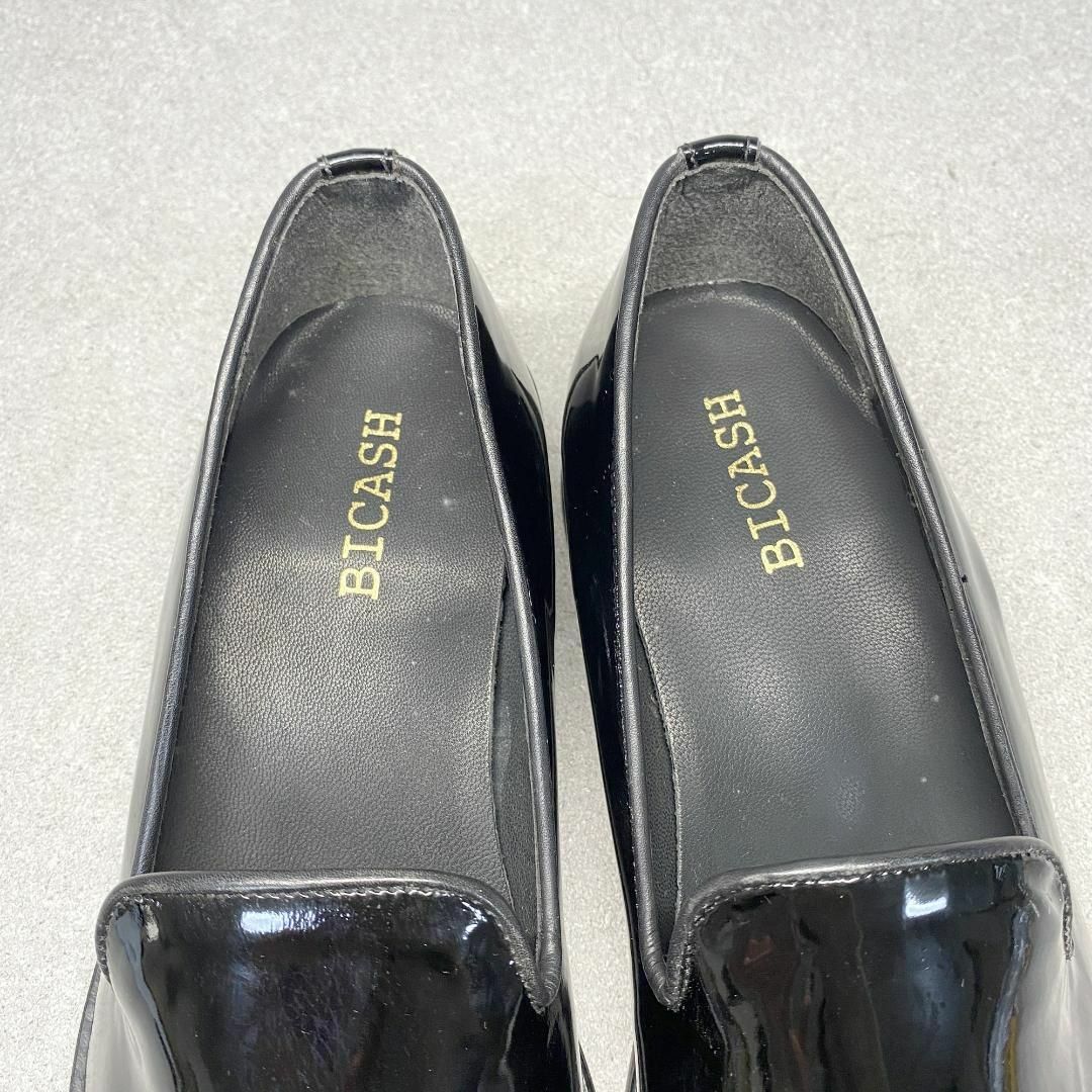 BICASH(ビカーシ)の未使用 ビカーシ 43 27cm相当 レザースリッポンシューズ ブラック メンズの靴/シューズ(スリッポン/モカシン)の商品写真