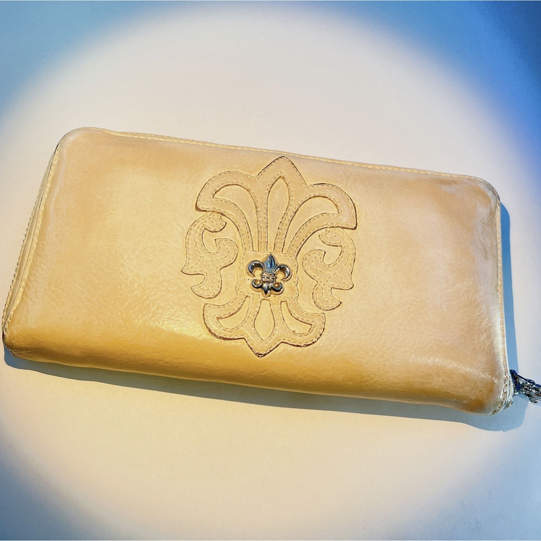 Chrome Hearts(クロムハーツ)の773 クロムハーツ　rec f zip bsフレア ウォレット　財布　ホワイト メンズのファッション小物(折り財布)の商品写真