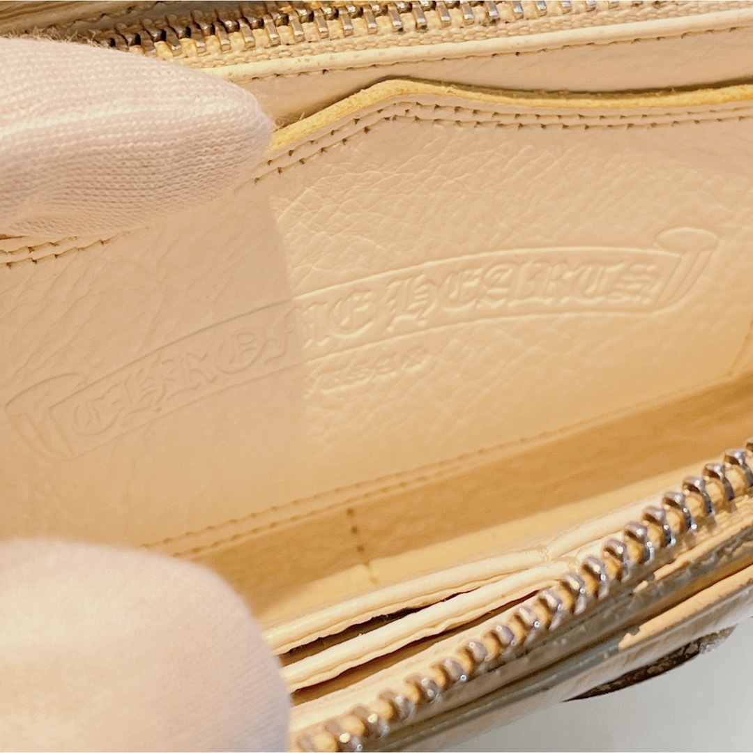 Chrome Hearts(クロムハーツ)の773 クロムハーツ　rec f zip bsフレア ウォレット　財布　ホワイト メンズのファッション小物(折り財布)の商品写真