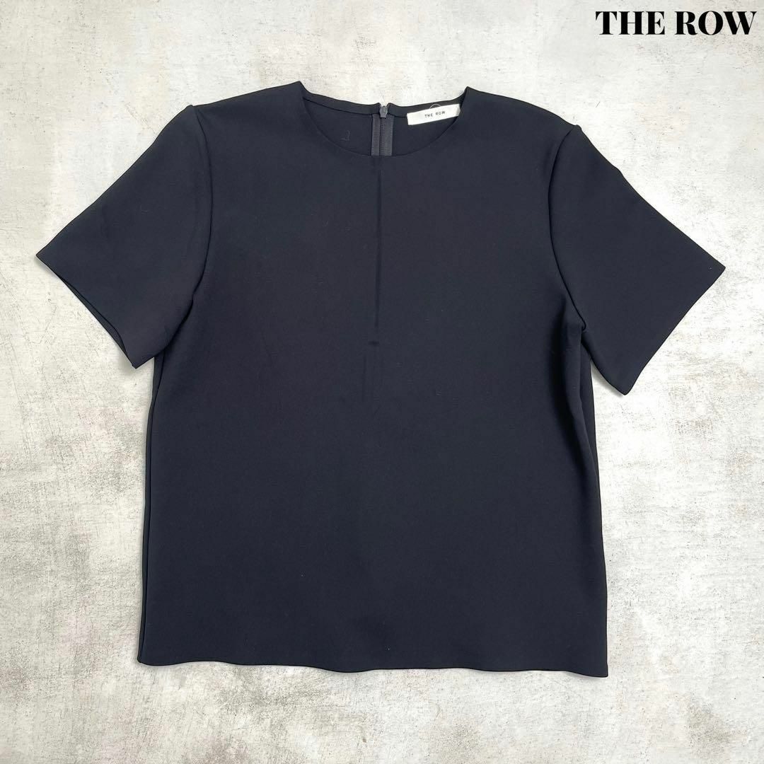 THE ROW(ザロウ)のTHE ROW ザロウ ナイロン 半袖 ブラウス カットソー ブラック S メンズのトップス(Tシャツ/カットソー(半袖/袖なし))の商品写真