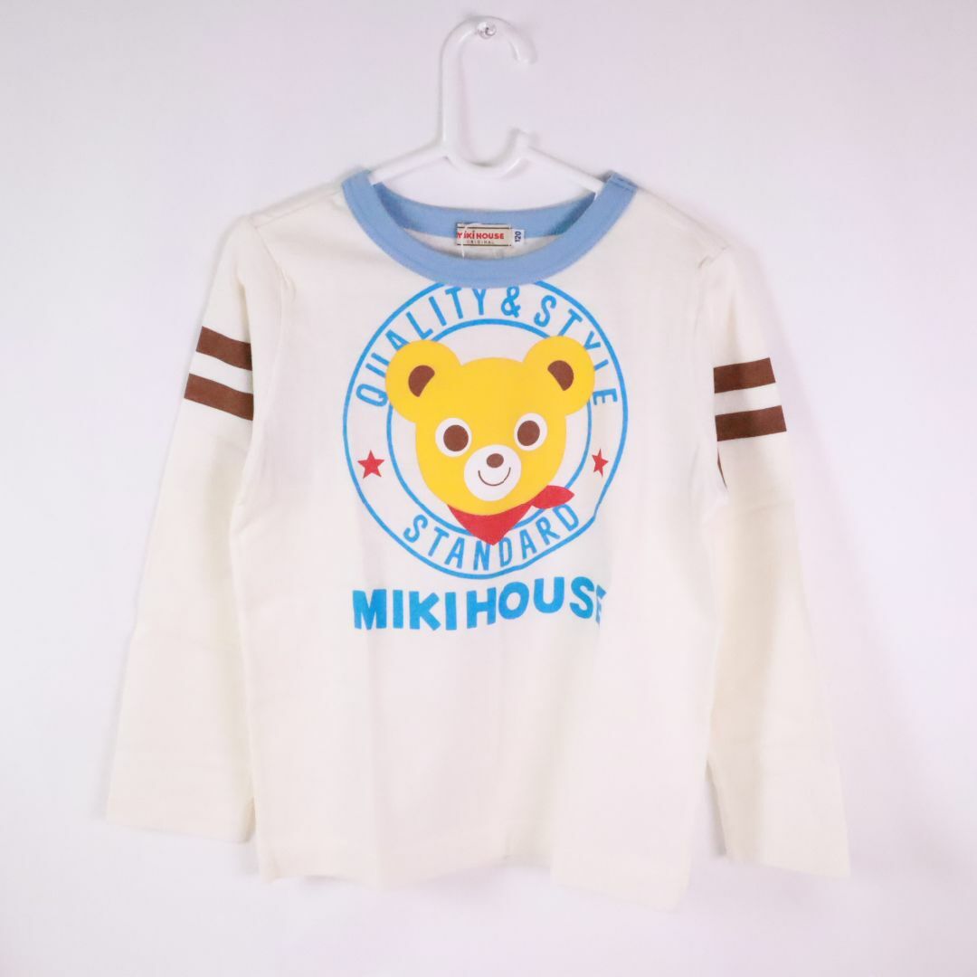 mikihouse(ミキハウス)のMIKI HOUSE　ミキハウス　子供服　ロングＴシャツ　白　120 キッズ/ベビー/マタニティのキッズ服男の子用(90cm~)(Tシャツ/カットソー)の商品写真
