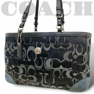 コーチ(COACH)の良品【COACH】 コーチ 2178 トートバッグ　キャンバス　スエード(ハンドバッグ)