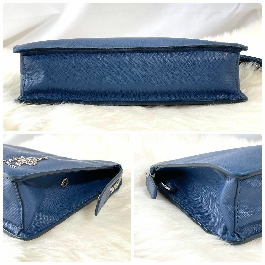 PRADA(プラダ)のプラダ　ポーター　クラッチバッグ　セカンドバッグ　ブルー　青　479 メンズのバッグ(セカンドバッグ/クラッチバッグ)の商品写真