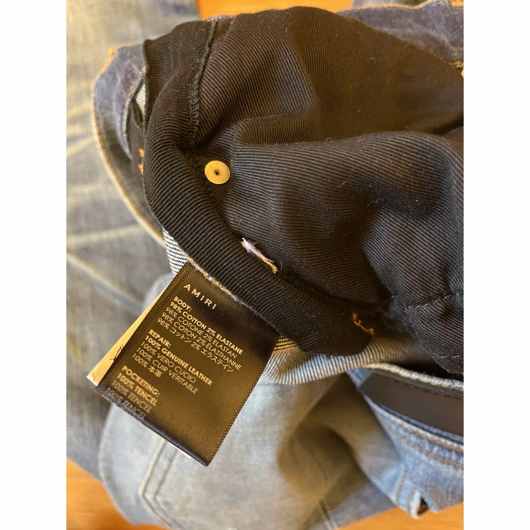 AMIRI - 国内正規 AMIRI アミリ MX-1 レザーパッチ デニムの通販 AMIRI - 国内正規 AMIRI アミリ MX-1 レザーパッチ デニムの通販