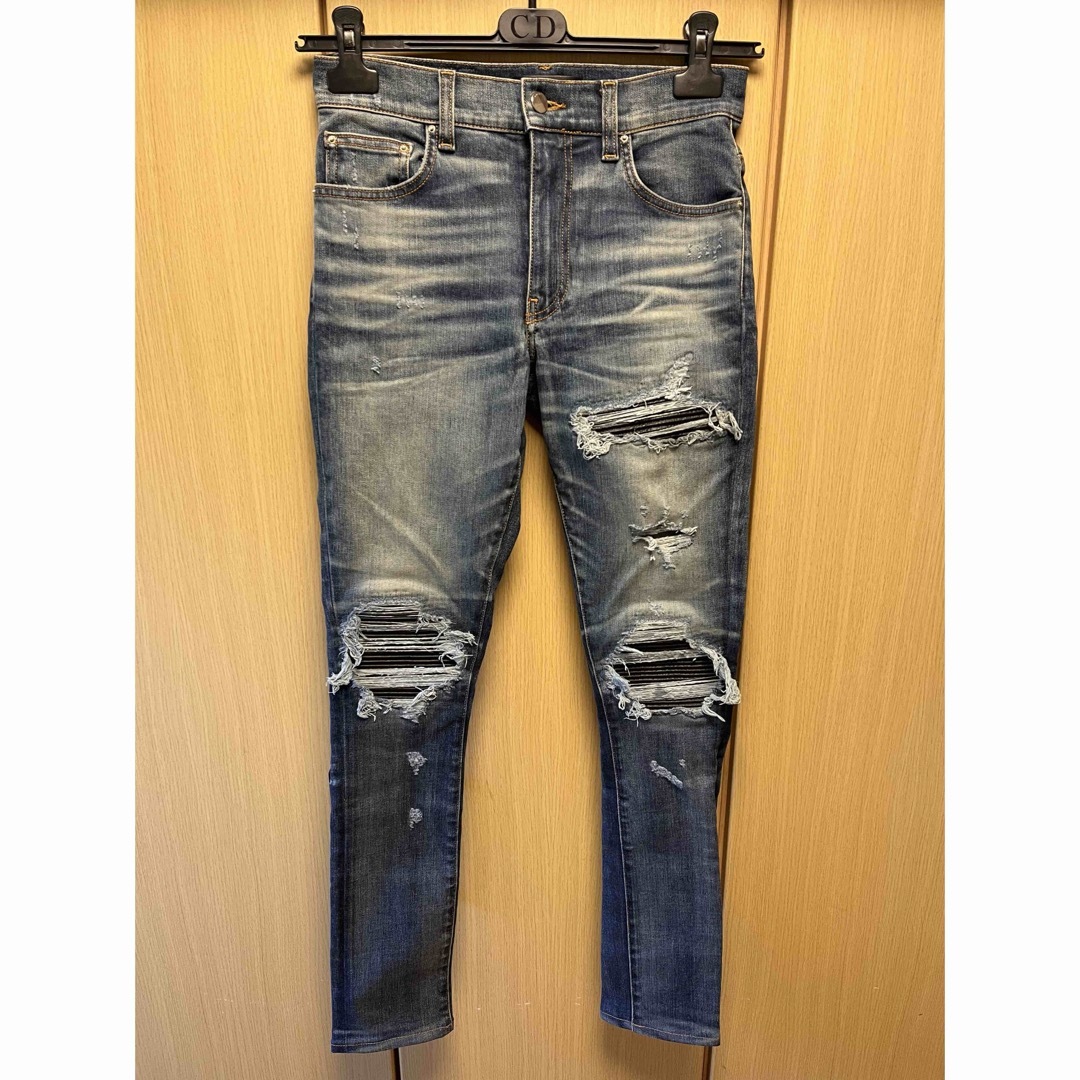 AMIRI - 国内正規 AMIRI アミリ MX-1 レザーパッチ デニムの通販 AMIRI - 国内正規 AMIRI アミリ MX-1 レザーパッチ デニムの通販