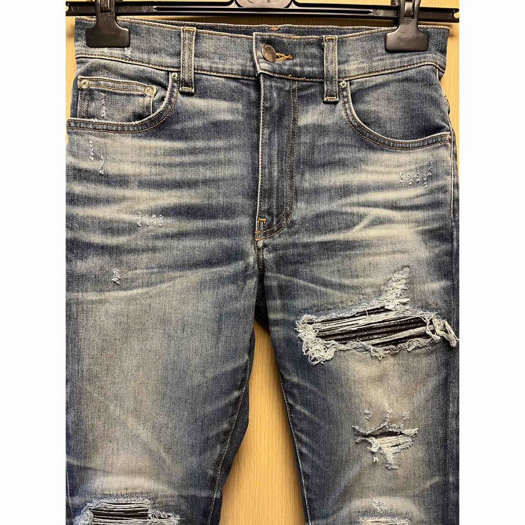 AMIRI - 国内正規 AMIRI アミリ MX-1 レザーパッチ デニムの通販 AMIRI - 国内正規 AMIRI アミリ MX-1 レザーパッチ デニムの通販