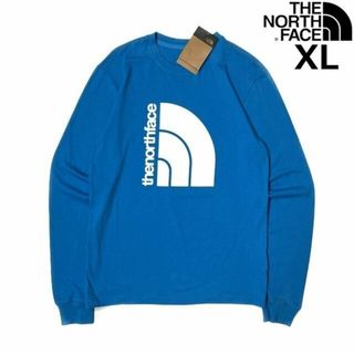 ザノースフェイス(THE NORTH FACE)のノースフェイス 長袖 Tシャツ US限定 立体ロゴ(XL)青 180902(Tシャツ/カットソー(七分/長袖))