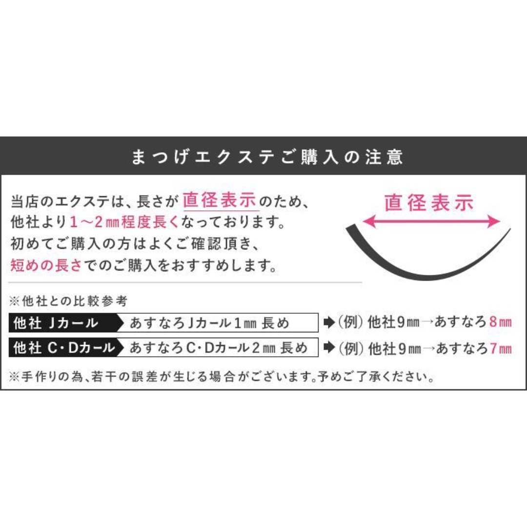 【新品】選べる3列フラットラッシュ☆ブラウン（カールJ/C/D）まつげ・マツエク コスメ/美容のベースメイク/化粧品(まつげエクステ)の商品写真