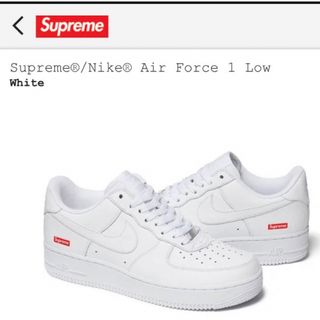 シュプリーム(Supreme)のSupreme Nike Air Force 1 Low White(スニーカー)