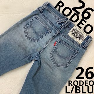 ロデオクラウンズワイドボウル(RODEO CROWNS WIDE BOWL)の【希少】RODEO CROWNS デニム 26 ジーンズ ライトブルー ジーパン(デニム/ジーンズ)