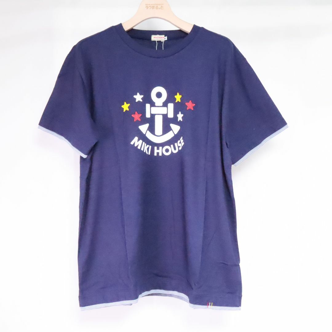 mikihouse(ミキハウス)のMIKI HOUSE　ミキハウス　大人用　半袖Tシャツ　ネイビー　Ｌ メンズのトップス(Tシャツ/カットソー(半袖/袖なし))の商品写真