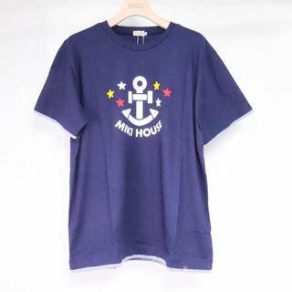 mikihouse - MIKI HOUSE　ミキハウス　大人用　半袖Tシャツ　ネイビー　Ｌ