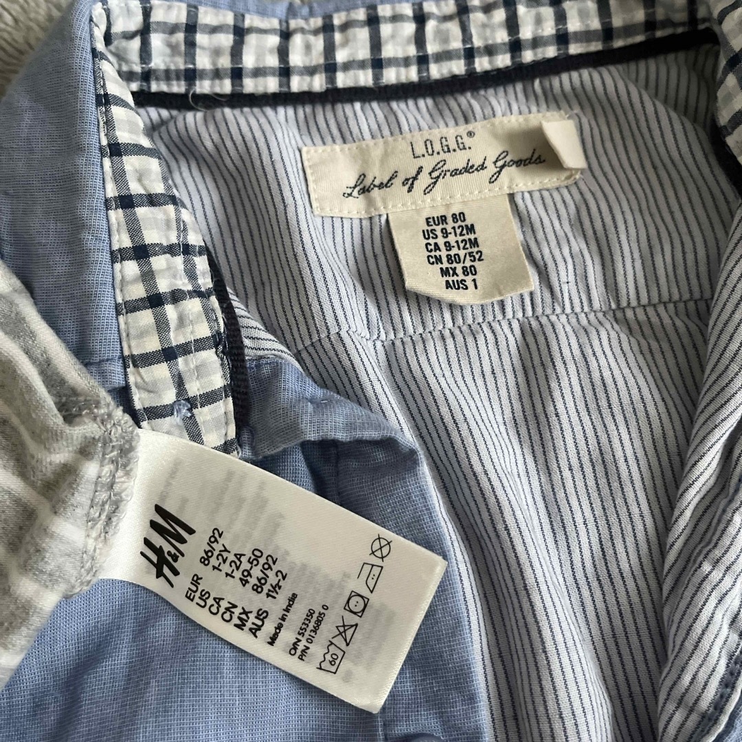 H&M(エイチアンドエム)のシャツ パンツ、帽子セット キッズ/ベビー/マタニティのベビー服(~85cm)(シャツ/カットソー)の商品写真