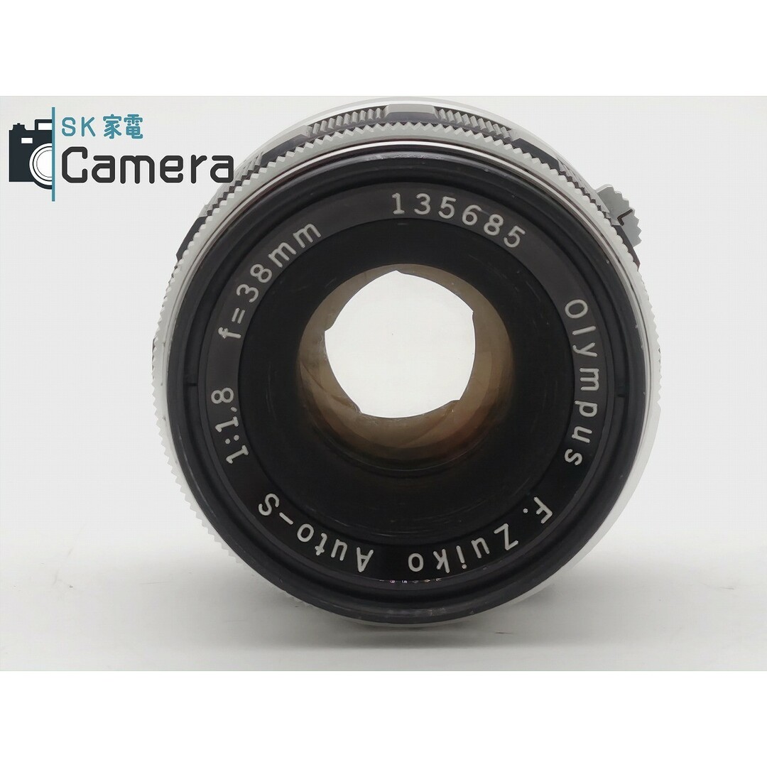 OLYMPUS(オリンパス)のOLYMPUS F.Zuiko Auto-s 38ｍｍ F1.8 オリンパス 絞り粘り ヘリコイド不良 スマホ/家電/カメラのカメラ(レンズ(単焦点))の商品写真