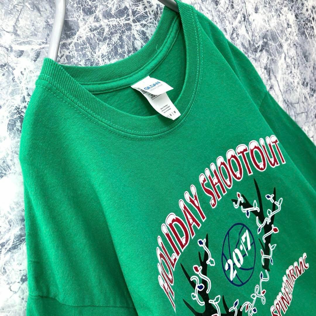 IT54US古着ギルダン米国バスケットボール大会バックプリントロゴロングTシャツ メンズのトップス(Tシャツ/カットソー(七分/長袖))の商品写真