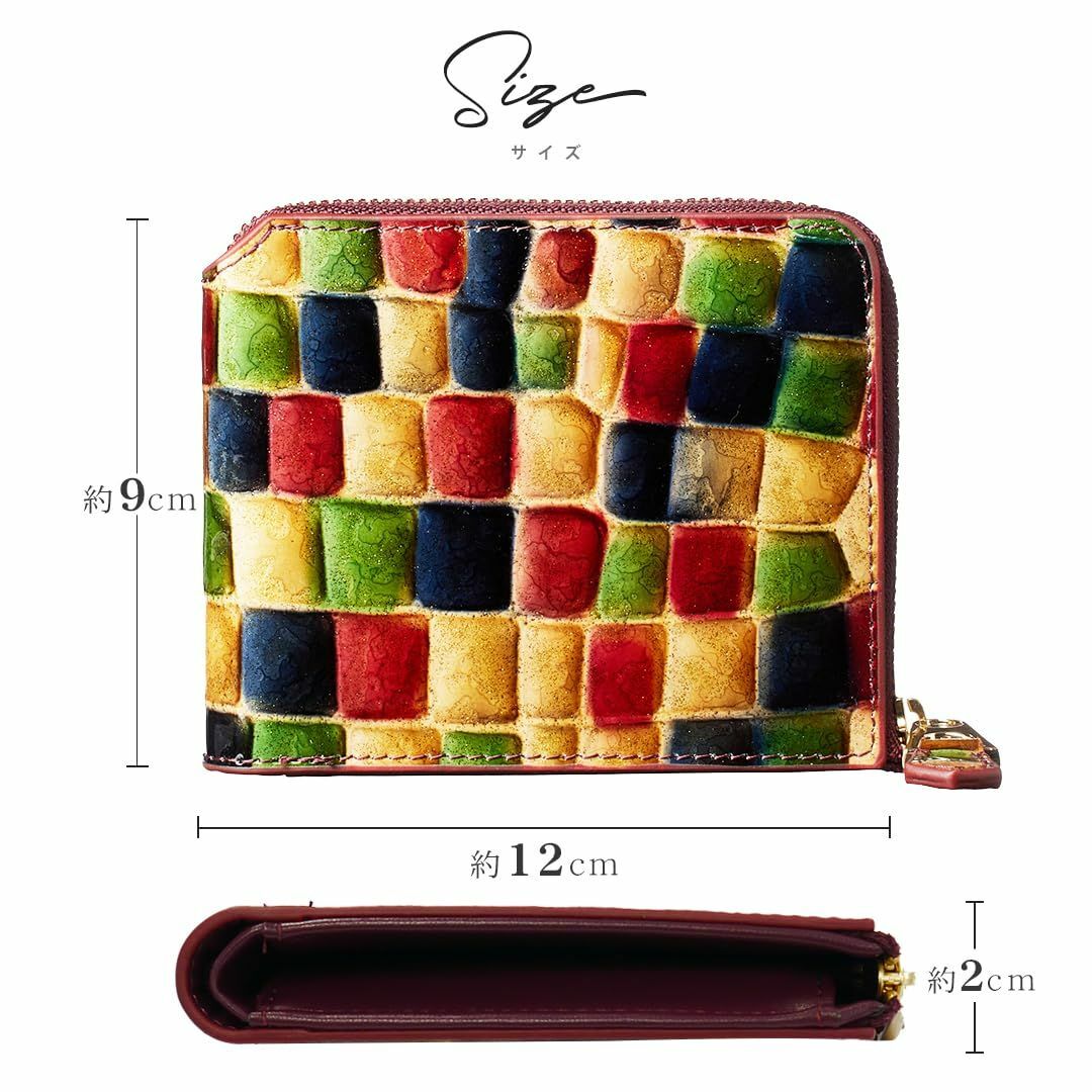 【色: モルガナイトピンク】[リンレ] 財布 レディース 2つ折り 折財布 コン レディースのバッグ(その他)の商品写真