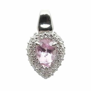 インペリアルトパーズダイヤモンドペンダント Pt900 0.88ct 0.34ct 3.8g(ネックレス)