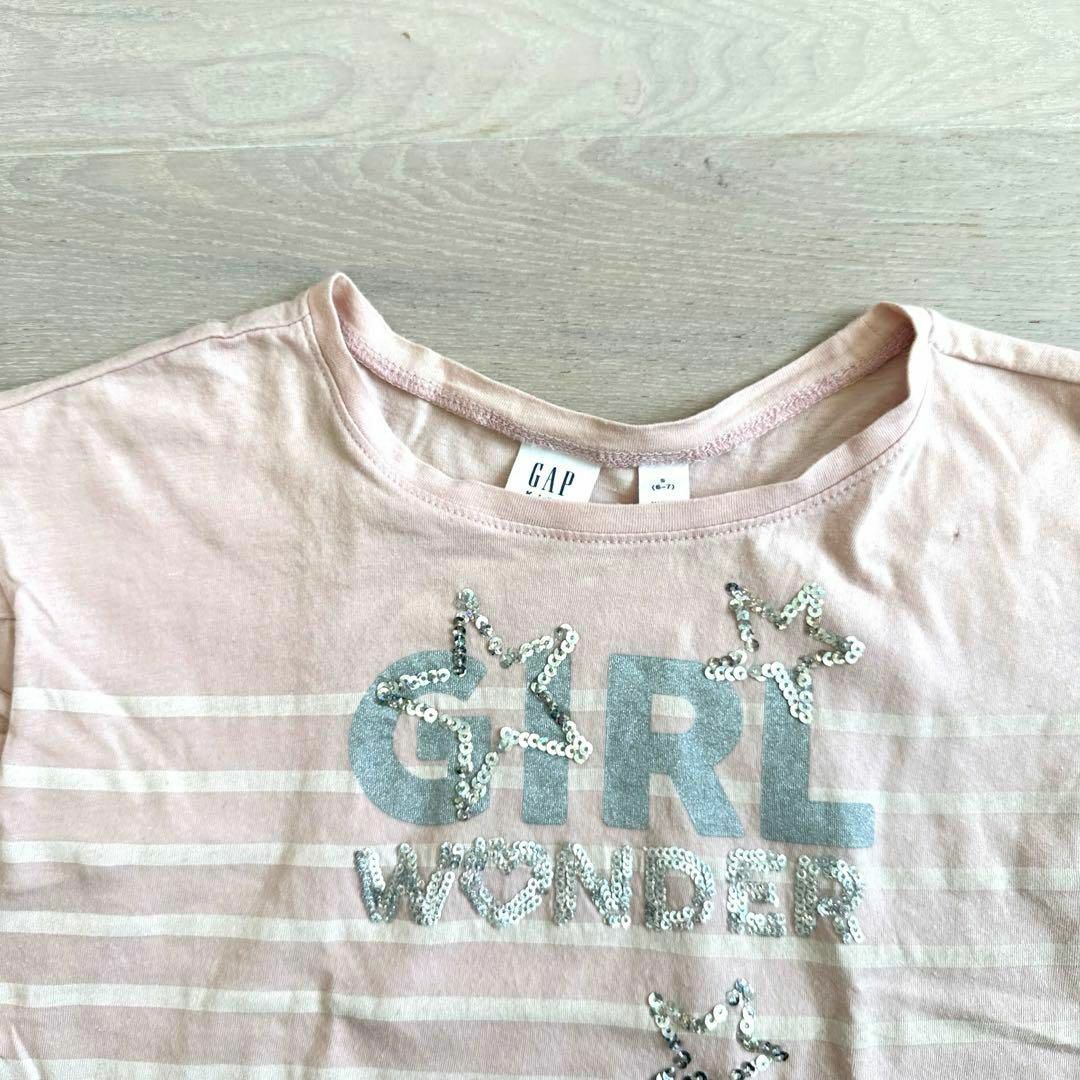 GAP Kids(ギャップキッズ)のGAP kids スパンコールTシャツ　120 キッズ/ベビー/マタニティのキッズ服女の子用(90cm~)(Tシャツ/カットソー)の商品写真