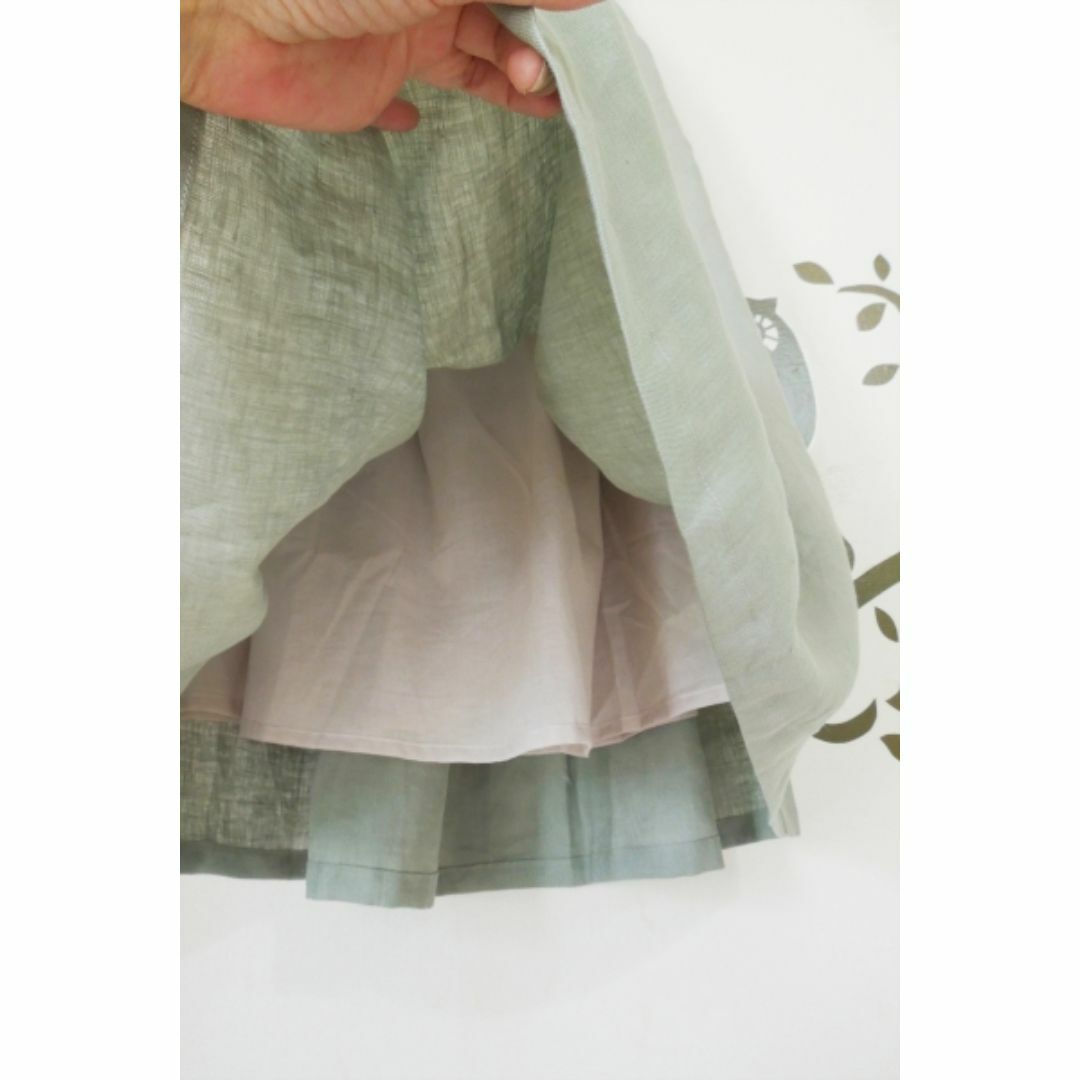 bighug 麻ロングスカート レディースのスカート(ロングスカート)の商品写真