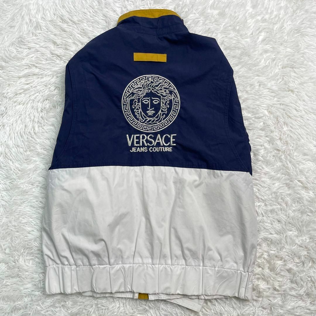 【ヴィンテージ】VERSACE ヴェルサーチ ロゴ ジップ ジャケット ブルゾン メンズのジャケット/アウター(その他)の商品写真