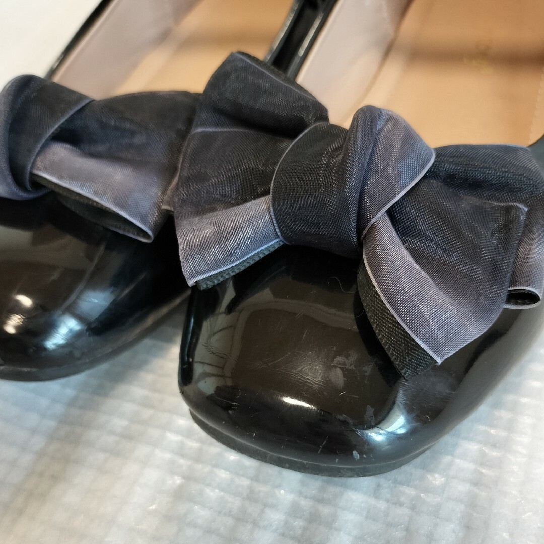 キッズ22cmフォーマルリボンストラップシューズ女の子子供靴パンプス発表会結婚式 キッズ/ベビー/マタニティのキッズ靴/シューズ(15cm~)(フォーマルシューズ)の商品写真