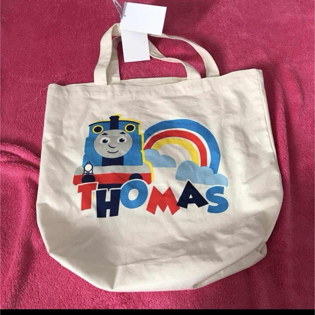 THOMAS(トーマス)の新品　トーマス トートバッグ お稽古 習い事　カバン　帆布 キッズ/ベビー/マタニティのこども用バッグ(レッスンバッグ)の商品写真