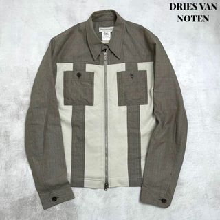 DRIES VAN NOTEN - 【ライカ期】DRIES VAN NOTEN ジップ チェック ブルゾン 46