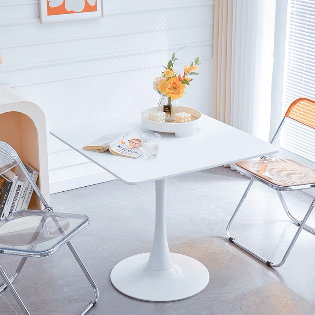 ダイニングテーブル70cmと椅子一脚セット インテリア/住まい/日用品の机/テーブル(ダイニングテーブル)の商品写真