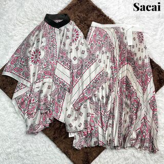 sacai - Sacai サカイ バンダナ セットアップ ブラウス プリーツ スカート