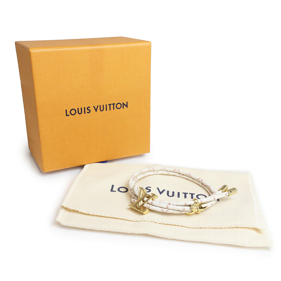 LOUIS VUITTON(ルイヴィトン)のルイ ヴィトン ブレスレット LV ブルーム モノグラム デュンヌ ベージュ ゴールド金具 M8529Z 箱付 LOUIS VUITTON（新品・未使用品） レディースのアクセサリー(ブレスレット/バングル)の商品写真