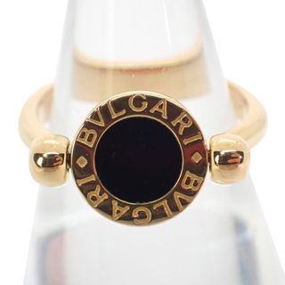 ブルガリ(BVLGARI)のブルガリ 750PG オニキス/珊瑚 フリップ リング 7号[g265-59］(リング(指輪))