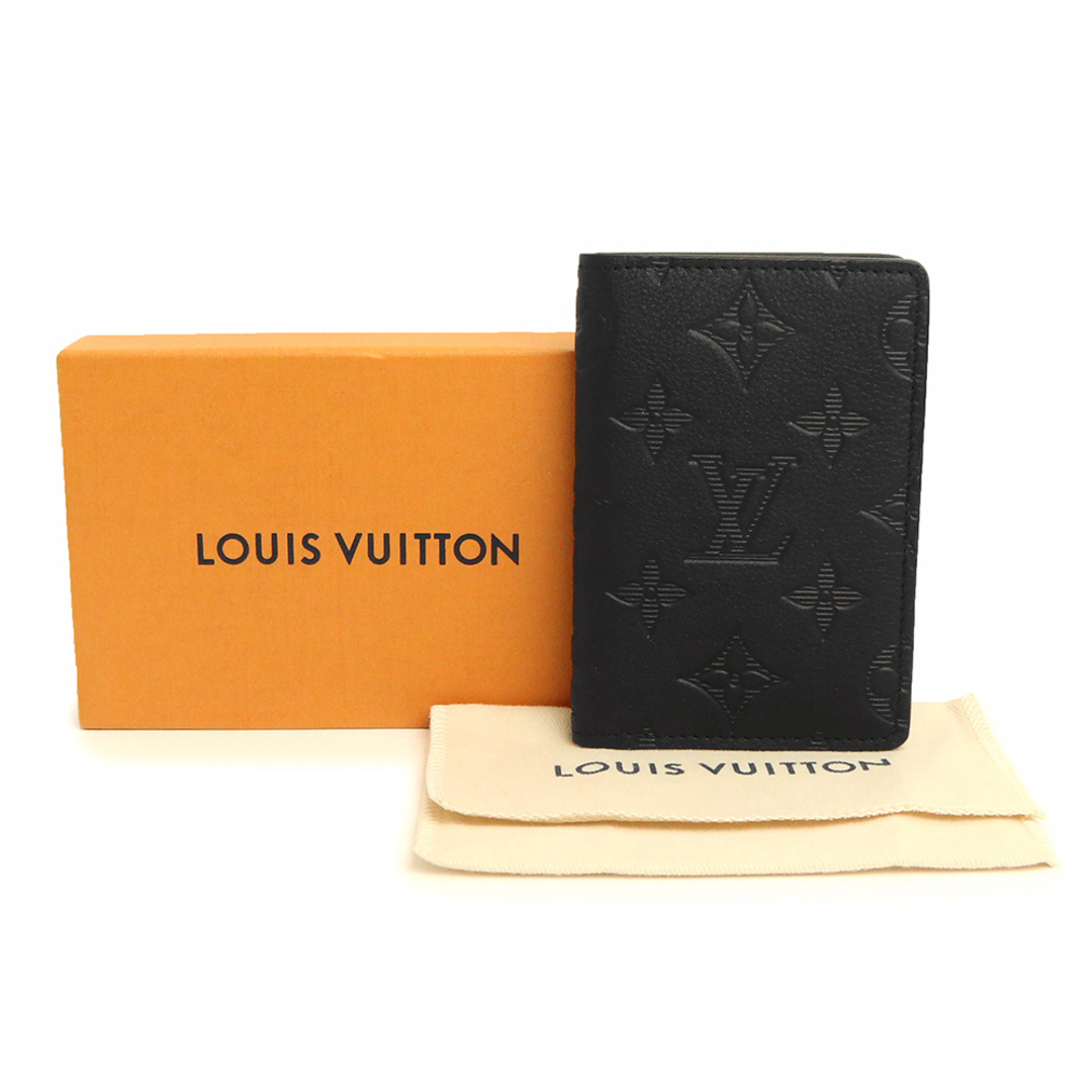 LOUIS VUITTON(ルイヴィトン)のルイ ヴィトン カードケース オーガナイザー ドゥ ポッシュ 名刺入れ 定期入れ パスケース モノグラムシャドウ レザー ノワール ブラック 黒 M62899 箱付 LOUIS VUITTON（新品・未使用品） メンズのファッション小物(名刺入れ/定期入れ)の商品写真