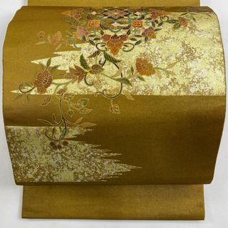 袋帯 美品 逸品 お太鼓柄 正絹 【中古】(帯)