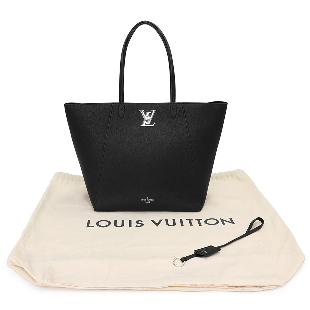 LOUIS VUITTON(ルイヴィトン)のルイ ヴィトン ロックミー カバ トートバッグ カーフスキン レザー ノワール ブラック 黒 シルバー金具 M42291 LOUIS VUITTON（未使用　展示品） レディースのバッグ(トートバッグ)の商品写真