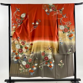 振袖 身丈153cm 裄丈65cm 正絹 名品 【中古】(着物)