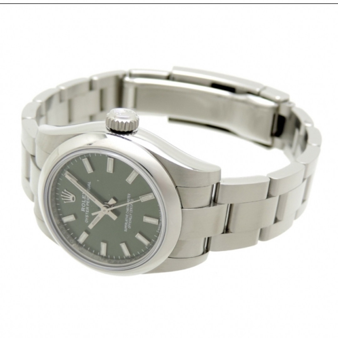 ROLEX(ロレックス)の国内正規ROLEXオイスターパーペチュアル☆ランダム176200オリーブグリーン レディースのファッション小物(腕時計)の商品写真