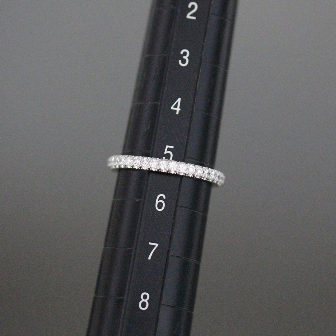 Tiffany & Co.(ティファニー)のティファニー ソレスト ハーフエタニティ ダイヤ19石リング 5号 PT950箱 レディースのアクセサリー(リング(指輪))の商品写真