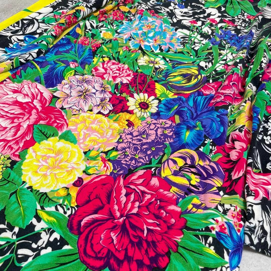 【90s】Gianni Versace ヴェルサーチ 花柄 ワンピース 名作 レディースのワンピース(ひざ丈ワンピース)の商品写真