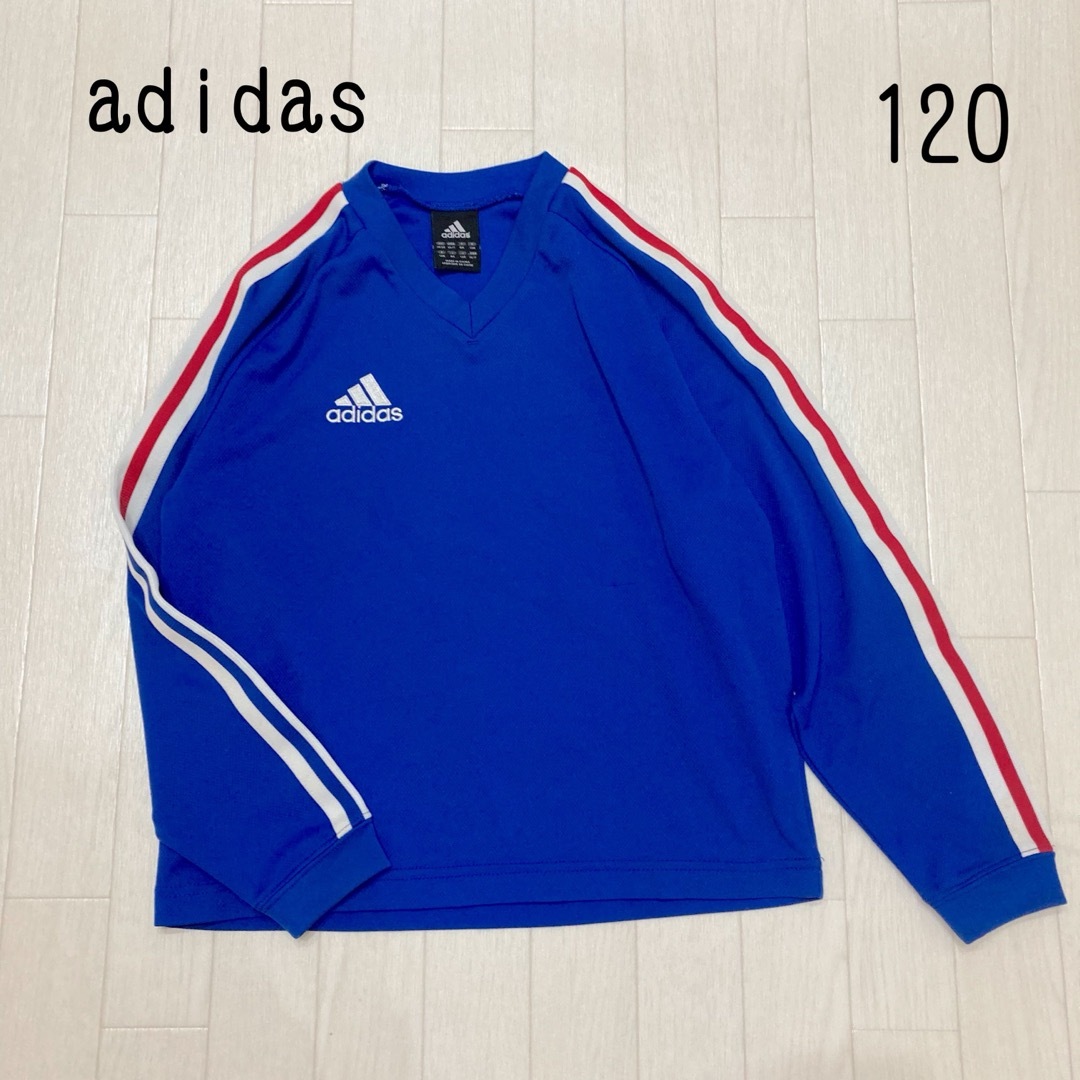 adidas(アディダス)のアディダス　adidas ロンT サッカー　120 トップス キッズ/ベビー/マタニティのキッズ服男の子用(90cm~)(Tシャツ/カットソー)の商品写真