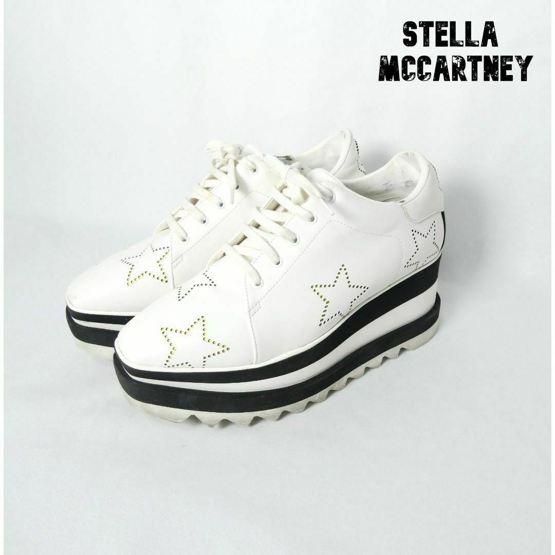 Stella McCartney(ステラマッカートニー)の良品 STELLA McCARTNEY ELYSE レザー 厚底スニーカー レディースの靴/シューズ(スニーカー)の商品写真