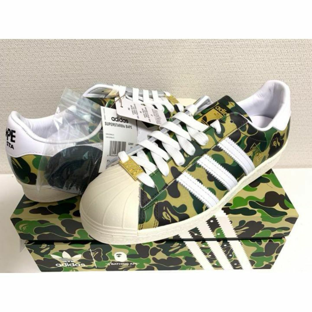 A BATHING APE(アベイシングエイプ)の【新品】27cm BAPE X ADIDAS SUPERSTAR 80S メンズの靴/シューズ(スニーカー)の商品写真