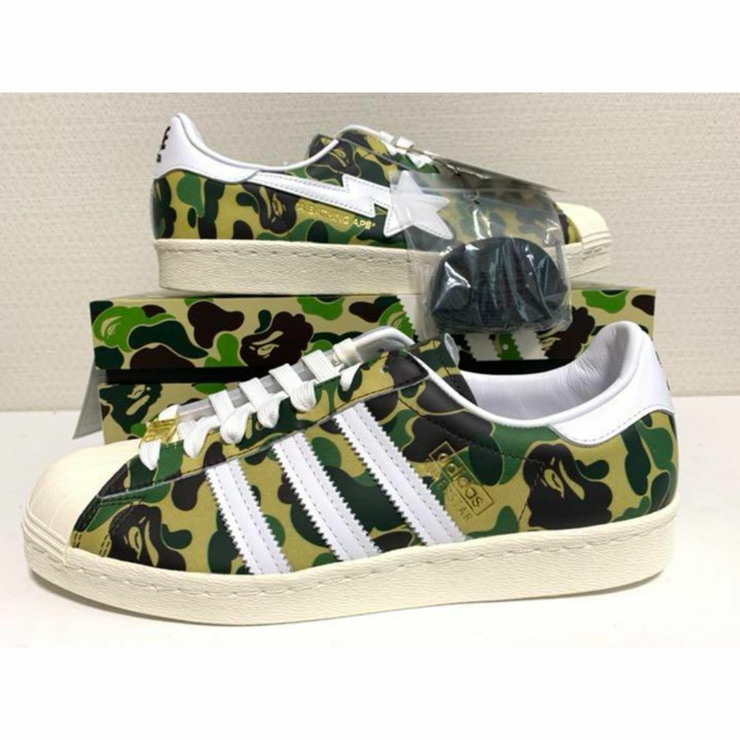 A BATHING APE(アベイシングエイプ)の【新品】27cm BAPE X ADIDAS SUPERSTAR 80S メンズの靴/シューズ(スニーカー)の商品写真