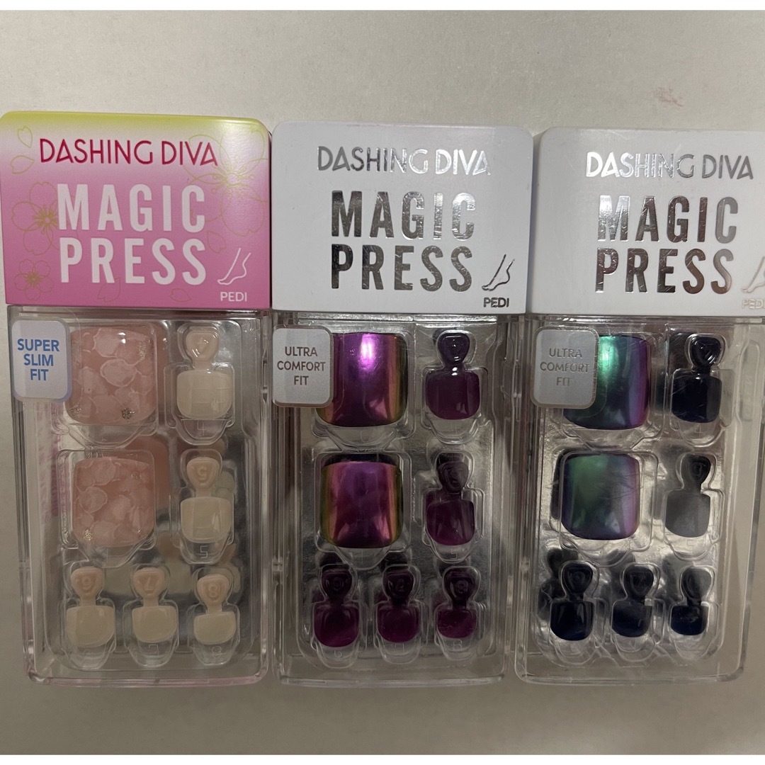 DASHING DIVA(ダッシングディバ)のダッシングディバ　マジックプレス　ネイルチップ　付け爪　フット　ペディキュア コスメ/美容のネイル(つけ爪/ネイルチップ)の商品写真