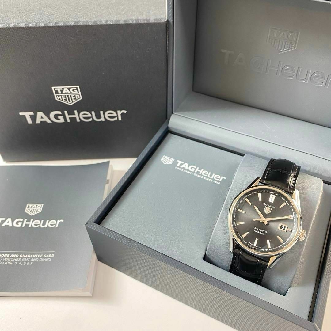 TAG Heuer(タグホイヤー)の美品 TAG Heuer カレラキャリバー 5 黒文字盤 WAR211A メンズの時計(その他)の商品写真